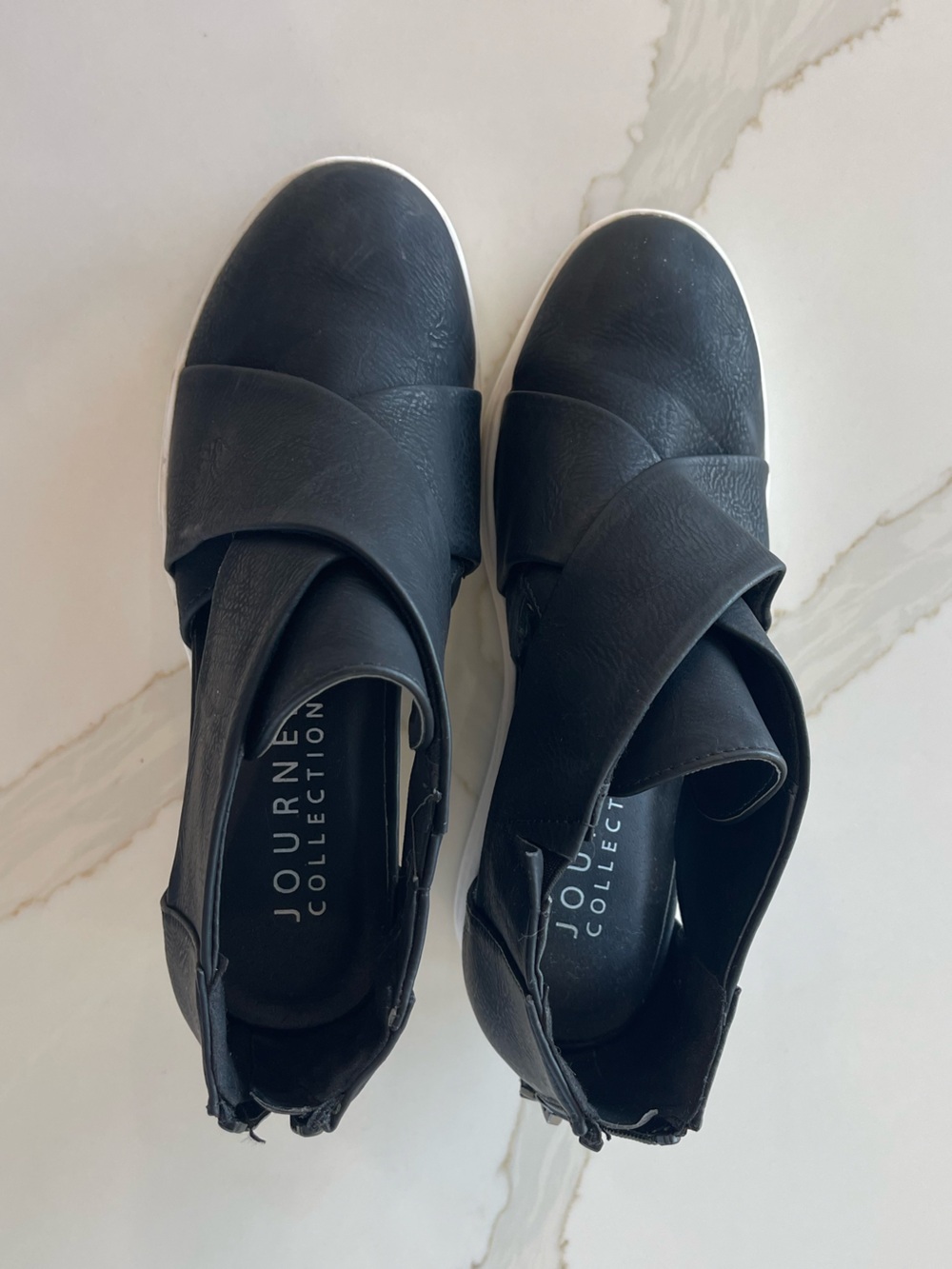 Journee Collection Black Women's Slip-On Clog Mules